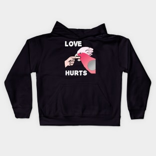 Love Hurts Rose-breasted Galah Cockatoo Parrot Biting Kids Hoodie